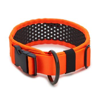 SOFTY Halsband | Länge: 45-51cm | Breite: 6,3cm | Farbe: orange/schwarz